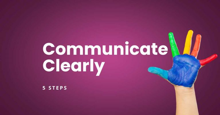Communicate Clearly in 5 steps blog featured
